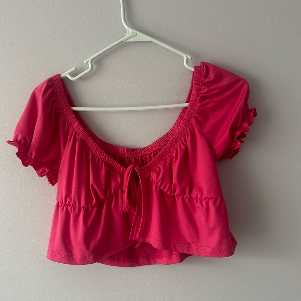 Pink flowy top- SHEIN (size small)